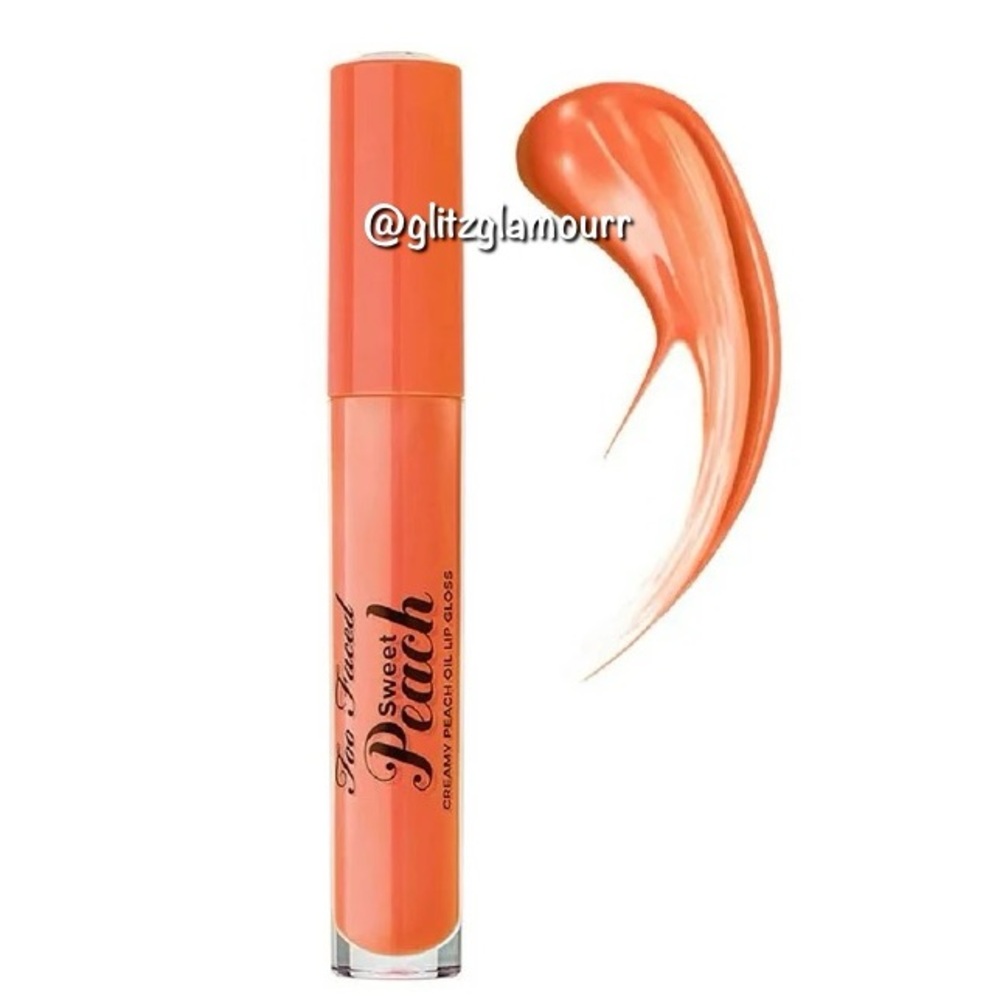 🍑Too Faced Sweet Peach Creamy Peach Oil Lip Gloss🍑